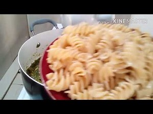 Pesto Pasta with Dried fish/tuyo