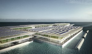 smart floating farms concept ponders agriculture in a world of 9.1 billion
