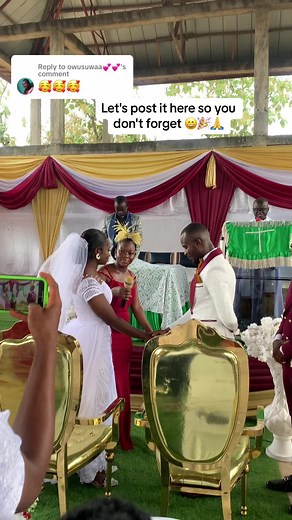 Replying to @owusuwaa💕💕marriage vows, the Lord is our helper🙏 #marriage #wedding #ghanaianweddings🇬🇭 #marriagevows #vows #ushers #albrightusheringwing #ushersinkumasi