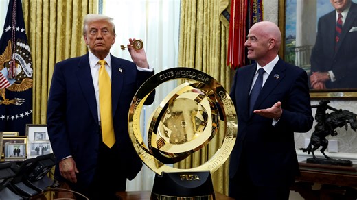 Did Trump keep the FIFA trophy? Where is the gold Club World Cup trophy that Chelsea won?