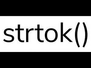 strtok() : StringTokenizer | C & C++