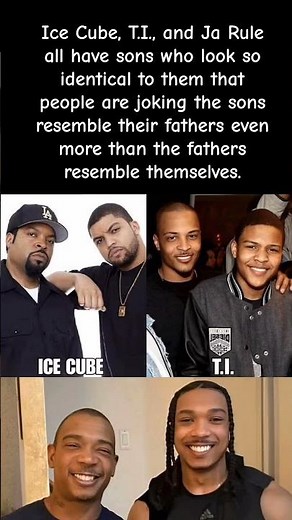 Ice Cube, T.I. & Ja Rule’s Sons Look MORE Like Them Than THEY Do?! #icecube #TI #jarule #shorts