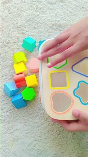 wooden shapes #kidslearning #viralshort #toysagain