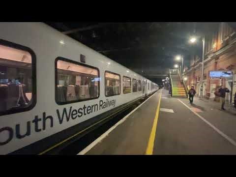 SWR class 444 come into Bournemouth on platform 2