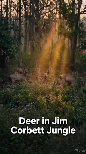 Rare Close Encounter with Deer in Jim Corbett #jungle