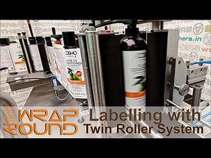 Labelling with Front and Back and Wrap Round Label application Labeller with front back and round