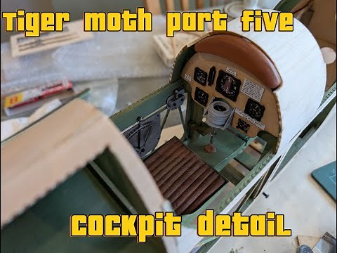 Adding cockpit detail: Tony Ray Tiger Moth part five