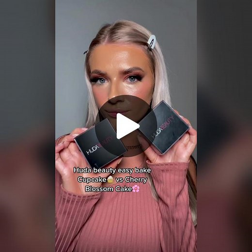 Huda Beauty Easy Bake Powder: Cupcake vs Cherry Blossom Cake