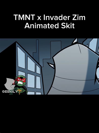 Here's a TMNT x Invader Zim animated skit from 4 YEARS AGO! 😭 #tmnt #teenagemutantninjaturtles #invaderzim #animation #itsgeekz