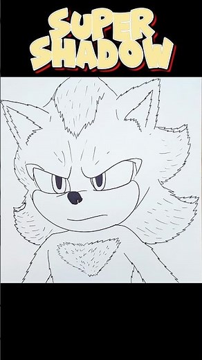 How To Draw SUPER SHADOW | Sonic 3 Movie #supershadow #shadowthehedgehog #sonic3 #drawing #shorts