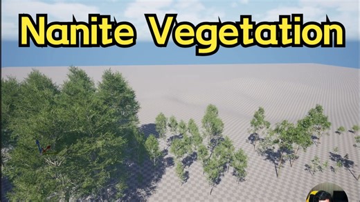 虚幻引擎 5.7 ！制作Nanite Vegetation纳米植被 | 轻松生成树木！