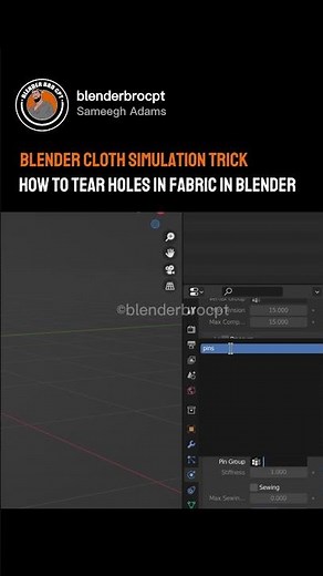 BLENDER CLOTH SIMULATION HACK