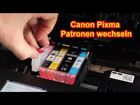 Replacing Canon Pixma printer cartridges - Canon printer cartridge replacement instructions