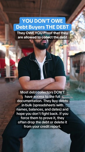YOU DON'T OWE Debt Buyers THE DEBT #collections #creditrepair #foryou #fyp #xzybca