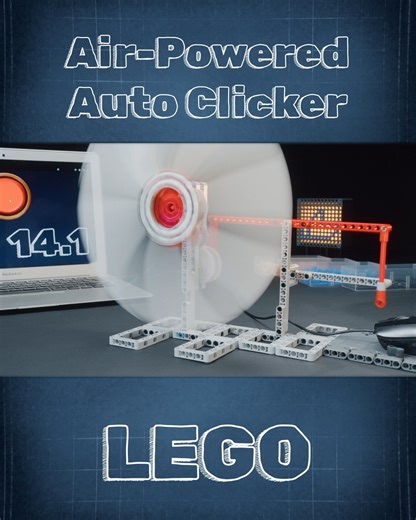 Doctor Engine on Instagram: "Air-Powered LEGO Auto Clicker - LEGO Technic Experiments #lego #legotechnic #satisfying #experiment"