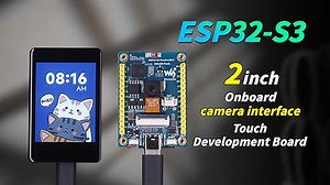 Waveshare ESP32-S3 2inch Capacitive Touch Display Development Board, 240x320, IPS, 32-Bit LX7 2-Core Processor, Up to 240MHz Frequency, Support WiFi BT, Support OV5640 5MP Camera Module(NOT Included)
