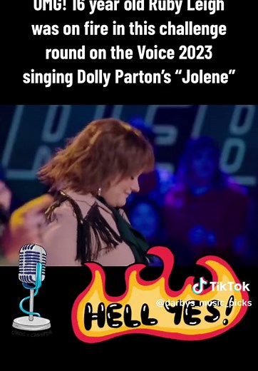 OMG! 16 year old Ruby Leigh was on fire in this challenge round on NBC the Voice 2023 singing Dolly Parton’s “Jolene” #rubyleigh #thevoice #thevoicekids #singer #trendingsong #trendingvideo #viralvideo #viraltiktok #thevoice2023 #kidsoftiktok #dollyparton #hitsong #jolene #challenge #fyp #foryourpage #foruyou #nbcthevoice #nbc