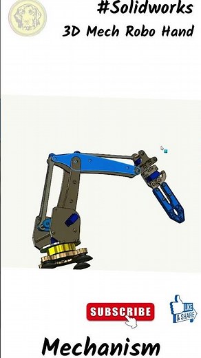 Unbelievable 3D Robo Hand Mechanism 🤖 | Moves Like a Human! #solidworks #3dmodeling #sheetmetal