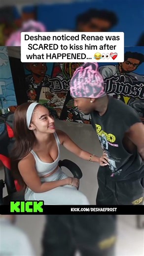 Deshae noticed Renae was SCARED to kiss him after what HAPPENED… 😂👀❤️‍🩹 #deshaefrost #fyp #viral