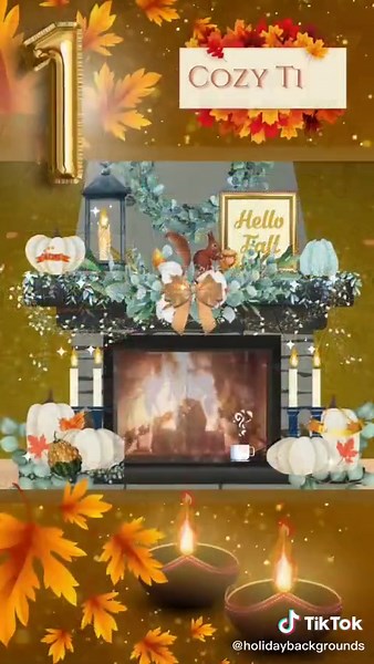 I created fall backgrounds for the TV #fypシ #fyp #fall#autumnvibes #fallbackgrounds #fallaesthetic #cozyvibes #fallingleaves #holidaybackgrounds