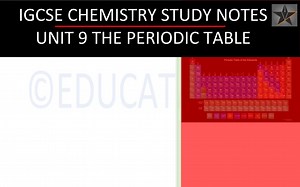 9. The Periodic Table