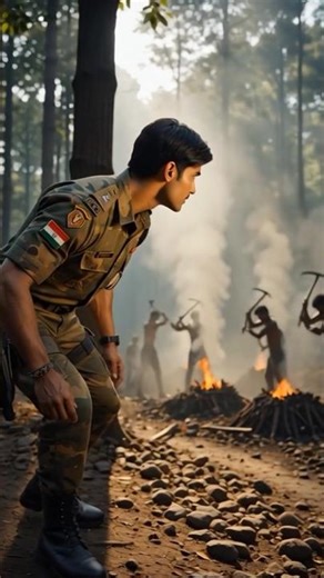 #nivetadhingramusic "Indian Army Soldier Saves Village Kids from Illegal Gang 💥 | Real Hero Story 🇮🇳