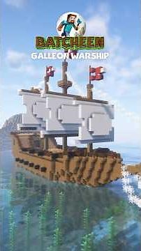 Minecraft: How to Build a Galleon Warship ⚓🔥 [Survival Tutorial]