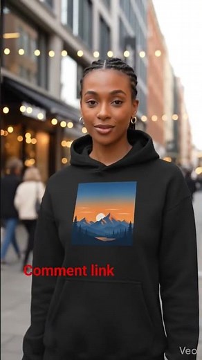 Mountain Sunset Graphic Hoodie | Aesthetic Streetwear Drop 🏙️