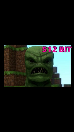 Creeper 1 bit 2 bit 4 bit 8 bit #meme #minecraft #creeper #minecraftmemes #fyp #viral