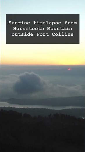 Sunrise timelapse outside Fort Collins