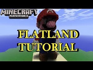 Minecraft PS3 - Creating a Giant Flatland World Tutorial - How to PlayStation 3 1.06 ( TU16 )