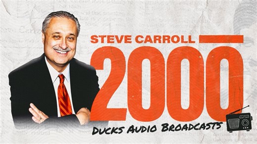 Steve Carroll Honored for 2,000 Ducks Games