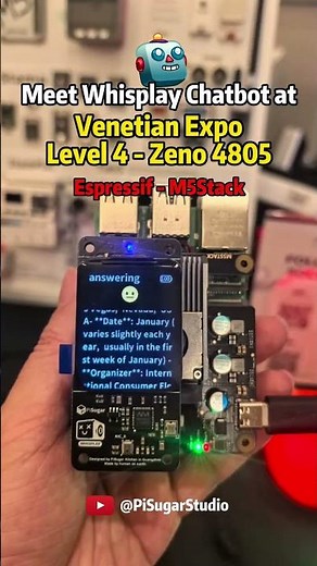 This OFFLINE AI chatbot made it to CES 2026 🤯 #ces2026 #aichatbot #diytech #m5stack #raspberrypi