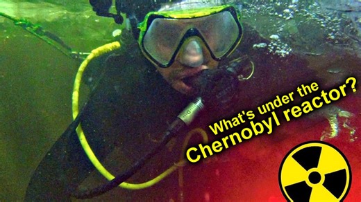 Scuba Diving Under the Chernobyl Reactor — Into the Radioactive Flooded Tunnels