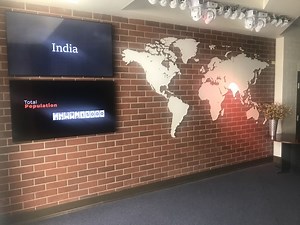 An interactive wall map with DMX programmable lights and visual 'narration' | Arduino Blog