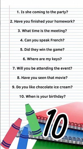 Interrogative sentence 10 examples #interrogativesentence