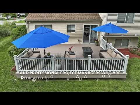 Timbertech Terrain Collection Sandy Birch decking and Express Railing White installations by OnDeck