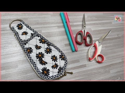DIY Scissors Cover | 可爱剪刀保护套 | Scissors Pouch | 剪刀套