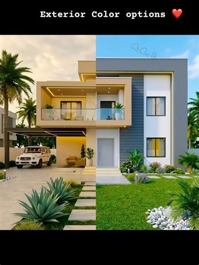 Modern front elevation color scheme❤️🤗 #homedesign #colorsheme #home