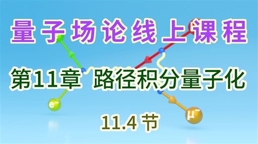 【量子场论线上课程】〖第11章 路径积分量子化〗11.4节