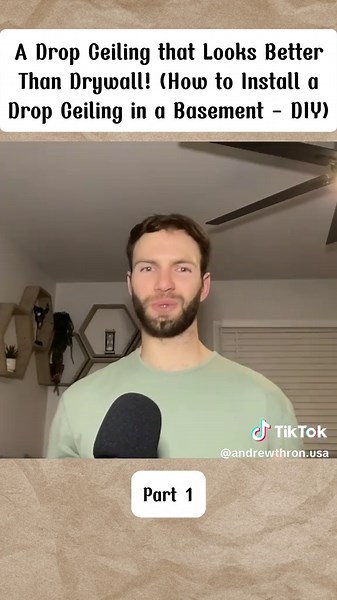 Part 1 A Drop Ceiling that Looks Better Than Drywall! (How to Install a Drop Ceiling in a Basement - DIY) #icompletelytransformedmyhomescurbappeal #curappea #curbappealtransformation #DIY #concretesidewalk #newcrete #howto #doityourself #lifestyle #build