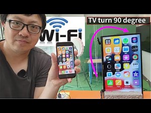 Wirelessly Mirror smartphone Vertical portrait Full Screen to TV