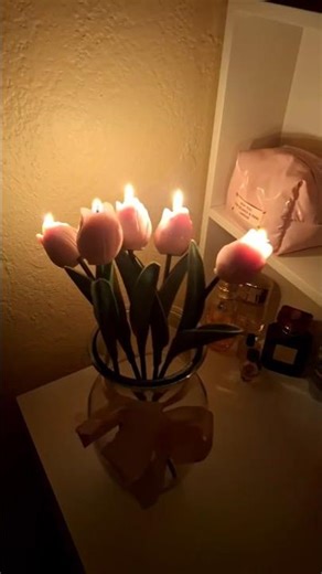 "These Candles look Too Good to Burn!"✨️🌷 #diy#asmr