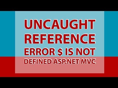 uncaught ReferenceError $ is not defined Asp.net mvc