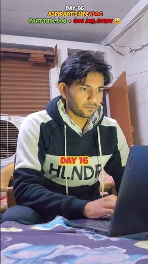 Day- 86 |Part Time Job + Daroga Dream| Aspirant's Life Vlog| Daily Study Routine & Hard Work #shorts