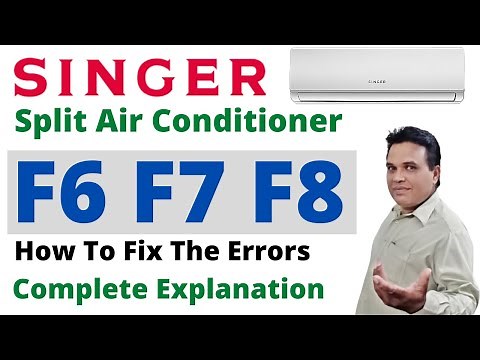 Singer split Air Conditioner Error Codes F6 F7 F8 Complete Troubleshoot | Singer Ac | Urdu/Hindi