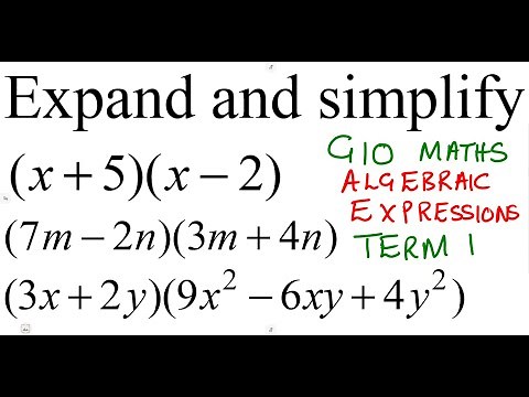Mathematics Grade 10 Algebraic Expressions - Expand and Simplify Term 1 ‪@mathszoneafricanmotives‬