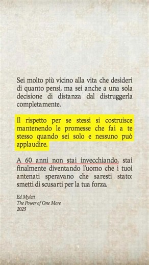 A 60 anni la tua forza è un dovere | Ed Mylett | #shorts