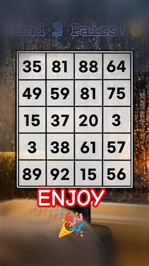 🥸 If you find these numbers, you're a genius! 👍🏼 #Shorts #puzzle #games