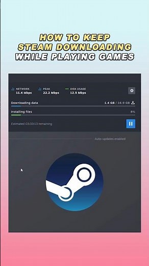 How To Keep Steam Downloading While Playing Games #techtutorial #steam